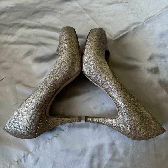 Gold Glitter Heels - Picture 5 of 9